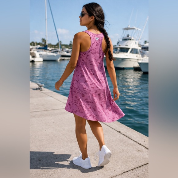 Columbia PFG Freezer III Dress XS Pink Omni Shade Fishing Performance NWT - Picture 2 of 7